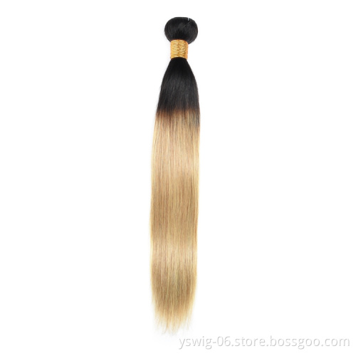 10a Hair Bundles Human Hair Virgin Brazilian Hair Bundles, 100% Virgin Brazilian Hair, 1b/27# Straight Mink 10"-24"